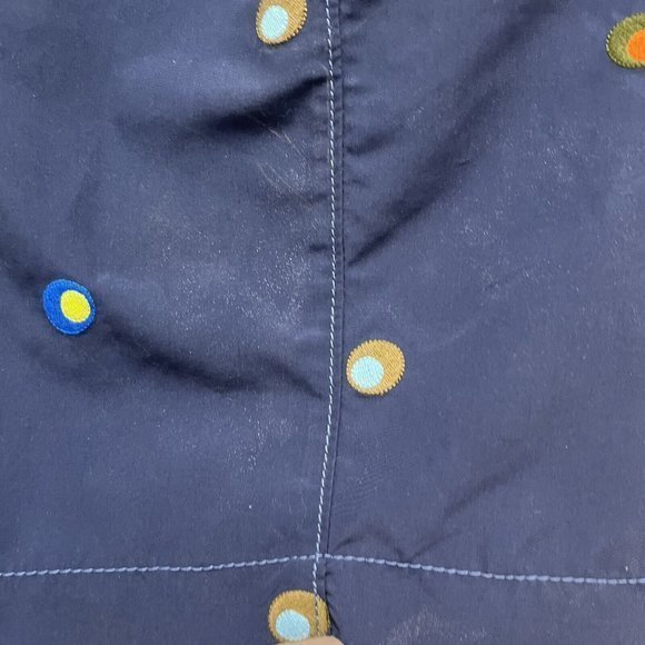 Tommy Bahama Men's Swim Board Shorts Navy Blue Polka Dot Mesh Lined Size L Relax - Picture 9 of 11